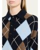 A.L.C. Lennon Argyle Wool-Cashmere Polo Sweater - 5