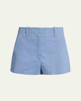A.L.C. Liam Linen-Blend Trouser Shorts
