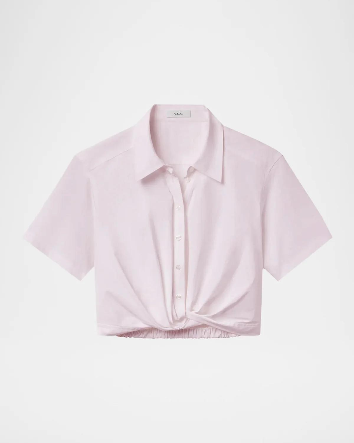 A.L.C. Lily Crop Shirt