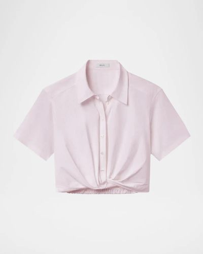 A.L.C. Lily Crop Shirt
