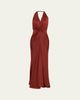A.L.C. Mabel Twist-Front Halter Gown - 1