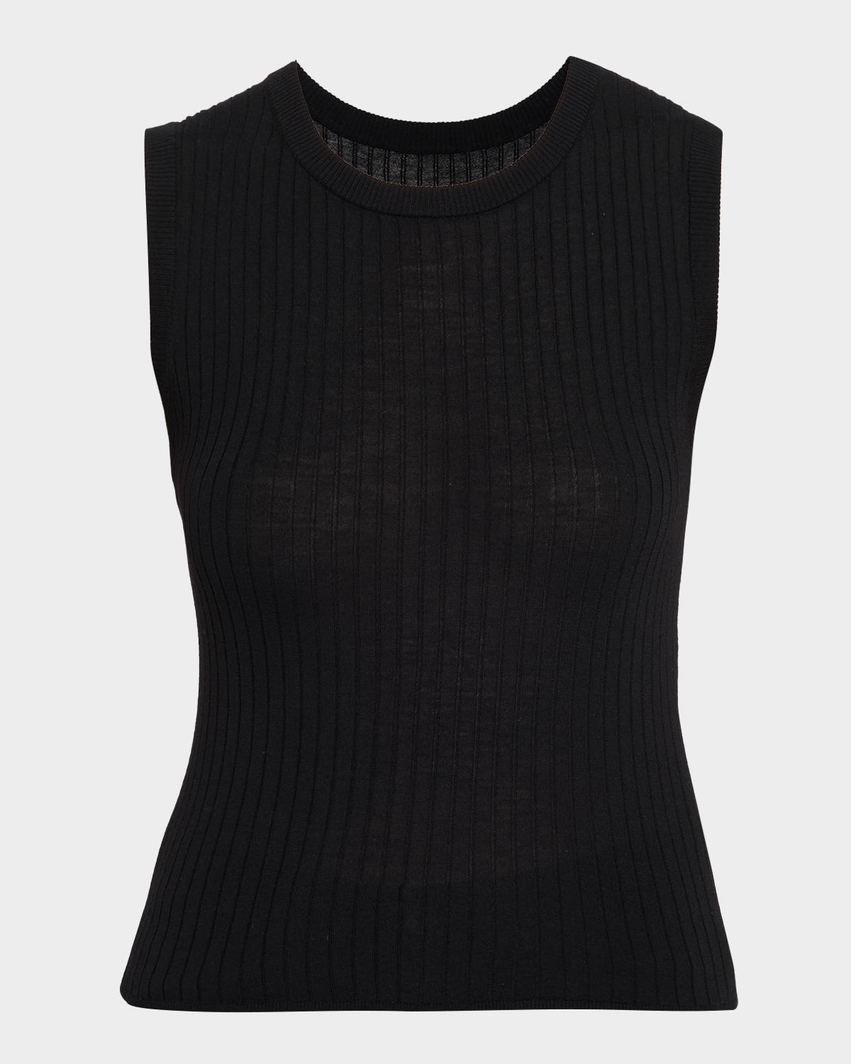 A.L.C. Mick Ribbed Wool-Blend Top