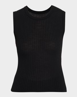 A.L.C. Mick Ribbed Wool-Blend Top