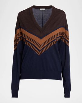 A.L.C. Nicole Chevron Wool Sweater
