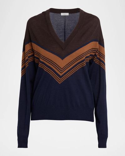 A.L.C. Nicole Chevron Wool Sweater