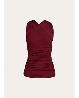 A.L.C. Posie Sleeveless Crisscross Jersey Top