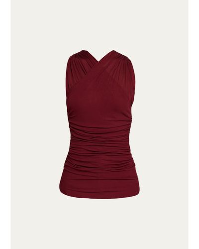 A.L.C. Posie Sleeveless Crisscross Jersey Top