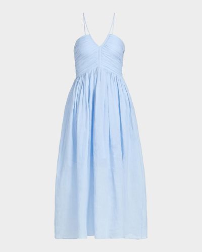 A.L.C. Rumi Ruched Midi Dress
