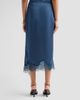 A.L.C. Women's Bree Satin Lace-Trimmed Midi Skirt - 3