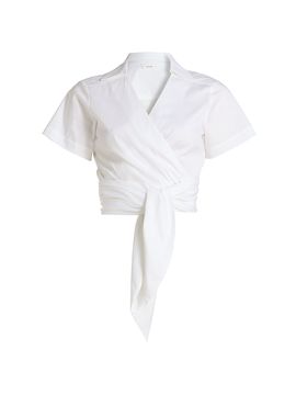 A.L.C. Women's Brielle Cotton Wrap Top