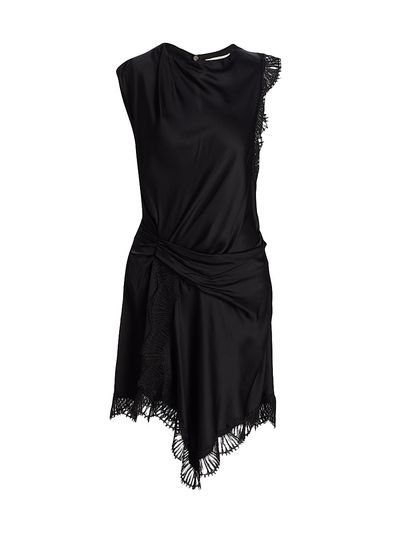 A.L.C. Women's Dion Draped Lace-Trimmed Minidress