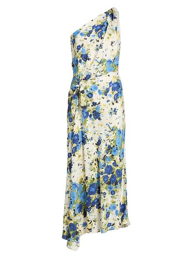 A.L.C. Women's Elia Floral One-Shoulder Midi-Dress