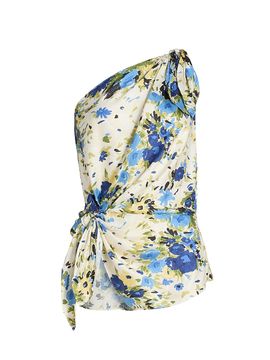 A.L.C. Women's Ellianna Floral Tie-Detail Top