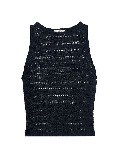 A.L.C. Women's Gale Crochet Cotton-Blend Crop Top