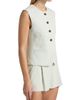 A.L.C. Women's Georgie Linen-Blend Vest - 4