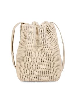 A.L.C. Women's Ivy Smocked Faux Leather Bucket Bag