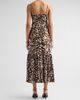 A.L.C. Women's Lindsey Gathered Speckled Midi Dress - 3