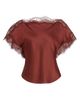 A.L.C. Women's Luna Lace-Trim Satin Top - 8