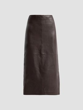 A.L.C. Women's Marta Leather Midi Skirt