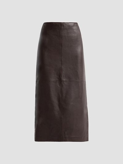 A.L.C. Women's Marta Leather Midi Skirt