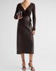 A.L.C. Women's Marta Leather Midi Skirt - 2