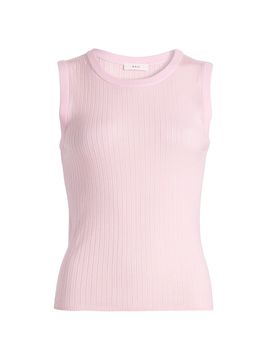 A.L.C. Women's Mick Rib-Knit Merino Wool Sleeveless Top