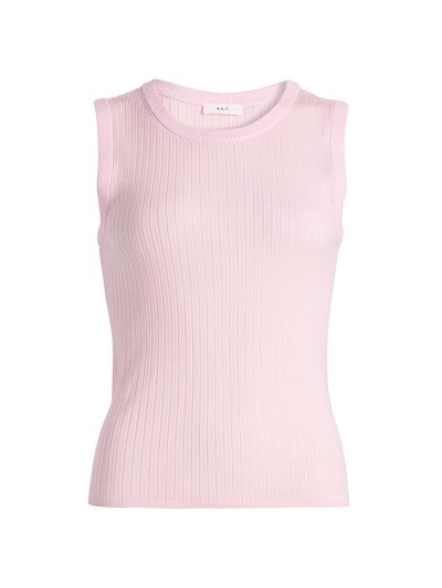 A.L.C. Women's Mick Rib-Knit Merino Wool Sleeveless Top