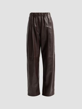 A.L.C. Women's Palmer Leather Barrel-Leg Pants
