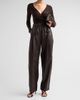 A.L.C. Women's Palmer Leather Barrel-Leg Pants - 2