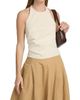 A.L.C. Women's Sylvie Linen-Blend Halterneck Top - 3