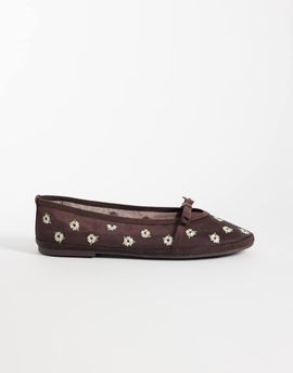 ALDO Aldo Aurabella floral ballet flats in brown mesh