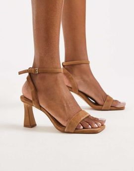 ALDO ALDO Austorai heeled sandal in brown suede