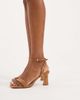 ALDO ALDO Austorai heeled sandal in brown suede - 4