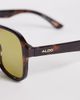 ALDO ALDO billiee aviator sunglasses with gold-tone lenses in tort brown - 2