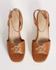 ALDO Aldo Carrabririel wedge heeled sandals with ankle strap in tan-Brown - 2