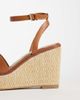 ALDO Aldo Carrabririel wedge heeled sandals with ankle strap in tan-Brown - 3