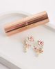 ALDO ALDO claudiae dainty flower and crystal drop earrings in gold-pink - 2
