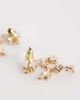 ALDO ALDO claudiae dainty flower and crystal drop earrings in gold-pink - 3
