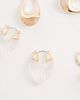 ALDO ALDO cleargllo 3 pack drop earrings in gold and clear acetate - 3