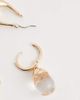 ALDO ALDO cleargllo 3 pack drop earrings in gold and clear acetate - 4