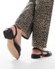 ALDO ALDO Clementinne slingback flats with toe cap in black - 3