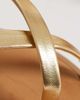 ALDO Aldo Daressi flip flop flats with ankle straps in gold - 4