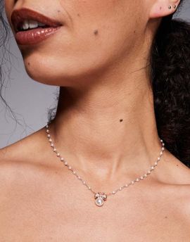 ALDO ALDO drisara clover and faux-pearl necklace-White