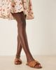 ALDO ALDO Elenaa padded flat sandals in tan leather-Brown - 2
