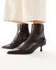 ALDO ALDO Emmalie kitten heel ankle boots in brown leather - 1