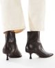 ALDO ALDO Emmalie kitten heel ankle boots in brown leather - 4