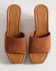 ALDO Aldo Grounded crotchet wedge heeled sandals in tan-Brown - 2