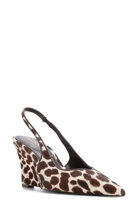 ALDO ALDO Jenadine Genuine Calf Hair Pointed Toe Wedge Pump