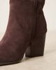 ALDO ALDO Kaely Wide Leg western detail knee high boots in suede chocolate-Brown - 2
