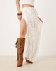 ALDO ALDO Kaelya tassel detail western knee boots in suede tan-Brown - 3